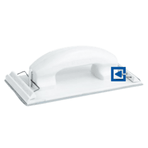 PLASTIC TROWEL, SANDING PAD FOR SMOOTHING PLASTER SURFACES, CLAMPING 105X210 MM
