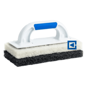 EMULSIFYING PADS BLACK/WHITE WITH SOFT GRIP HANDLE 120X250 MM