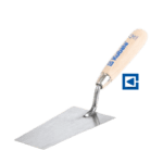 STONEWORK TROWEL, STEEL TRAPEZOIDAL WELDED BEECH HANDLE 80X145X55 MM