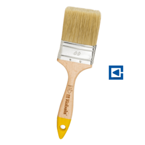 FLAT BRUSH, UNIVERSAL VARNISHED BEECH HANDLE