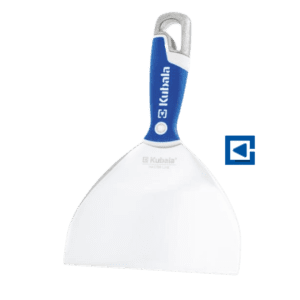 STAINLESS STEEL SPATULA WITH A BIT AND 3K SOFT HANDLE, MASTER LINE 150MM
