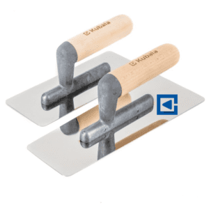 STAINLESS STEEL VENETIAN TROWEL FOR STUCCO WITH BEECH HANDLE ON A POLYAMIDE FOOT 80X200 MM