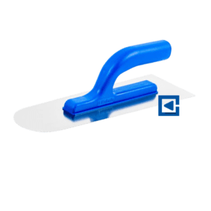 STAINLESS STEEL TROWEL SEMICIRCULAR 105X325 MM