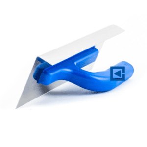 STAINLESS STEEL TROWEL, ANGULAR, PLASTIC HANDLE 100X270X30 MM