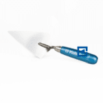 STAINLESS STEEL STUCCO TROWEL, SHARP WELDED, VARNISHED BEECH HANDLE 80X140 MM