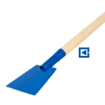 VARNISHED STEEL HAMMER WITH A THICKNESSES OF 4 MM, WOODEN HANDLE 180X140 MM