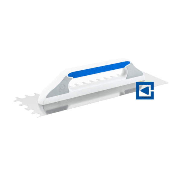 STAINLESS STEEL FLOAT WITH A SEMICIRCULAR NOTCH, LONG 3K SOFT HANDLE, MASTER LINE 130X480 MM, NOTCH 20X15 MM