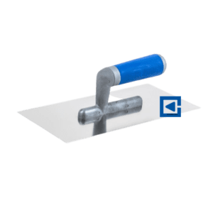 STAINLESS STEEL TROWEL, SMOOTH 2K SOFT HANDLE ON A POLYAMIDE FOOT 130X270 MM